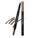 ProtoClinical k-beauty COSNORI Easy Draw Auto Eyebrow 0.3g (4 Colors) single slim dark eyebrow pencil centered on a white background