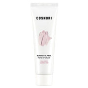 ProtoClinical k-beauty COSNORI Romantic Pink Tone-Up Cream 50ml shown as a single tone-up cream tube with pink packaging in a square product photo on a light background