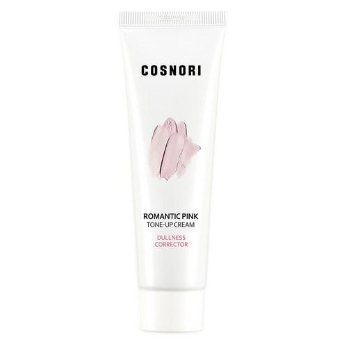 ProtoClinical k-beauty COSNORI Romantic Pink Tone-Up Cream 50ml shown as a single tone-up cream tube with pink packaging in a square product photo on a light background