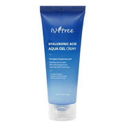 ProtoClinical k-beauty Isntree Hyaluronic Acid Aqua Gel Cream 100ml in a single upright blue-lavender package centered on a white background.