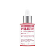 ProtoClinical k-beauty A'pieu Mulberry Blemish Clearing Ampoule 50ml single centered ampoule bottle on a white background