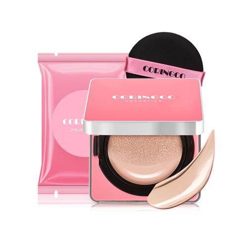 ProtoClinical k-beauty rose and charcoal beauty graphic with pale aqua corner accents on a light background.