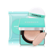 ProtoClinical k-beauty teal beauty product graphic with a dark central band and pale yellow corner accents on a light background.