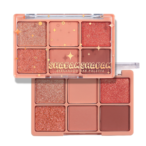 ProtoClinical k-beauty rose and charcoal beauty graphic with pale aqua corner accents on a light background.