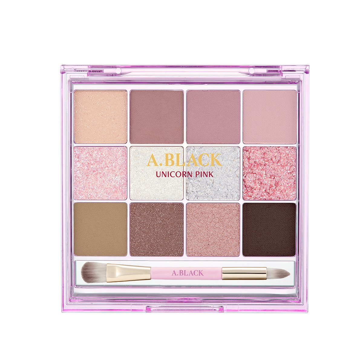 [A.Black] Glam Change Multi Palette 14.4g by ProtoClinical presented in a styled makeup layout with the palette and coordinated color story for a k-beauty makeup routine.