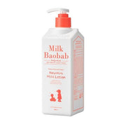 ProtoClinical k-beauty BIOKLASSE MILK BAOBAB Baby & Kids Mild Lotion 500ml single baby lotion package in a square packshot on a plain background