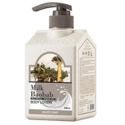 ProtoClinical k-beauty BIOKLASSE MILK BAOBAB Body Lotion 500ml #White Soap single front-facing body lotion container with visible front label on a white background