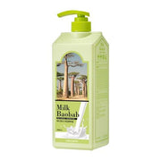 ProtoClinical k-beauty BIOKLASSE MILK BAOBAB Body Wash 1000ml #Lime & Basil single front-facing body wash container with visible front label on a white background