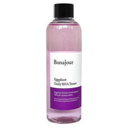ProtoClinical k-beauty Bonajour Eggplant Daily BHA Toner 205ml shown as a single upright toner bottle centered in the frame