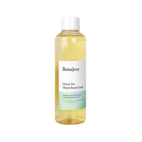 ProtoClinical k-beauty Bonajour Green Tea Water Bomb Toner 205ml single toner bottle centered upright on a plain white background