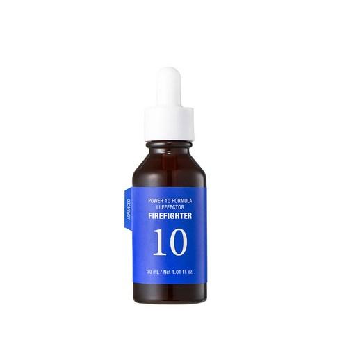 ProtoClinical k-beauty It'S SKIN [NEW] Power 10 Formula LI Effector 30ml as a single upright serum bottle centered on a white background with pale blue-gray side accents