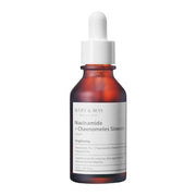ProtoClinical k-beauty single upright soft mauve bottle silhouette on a white background with a darker center panel and pale aqua corner shading