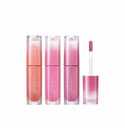 ProtoClinical k-beauty peripera Ink Mood Glowy Tint 4g (6 Colors) single rounded pink lip tint swatch centered on a pale blue and white background
