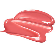 ProtoClinical k-beauty peripera Ink Mood Glowy Tint 4g (6 Colors) single vivid coral lip tint swatch with a broad rounded shape on a pale blue and white background