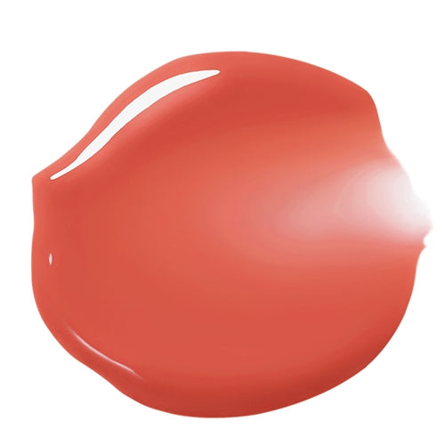ProtoClinical k-beauty peripera Simplain Water Blur Tint 4.3g (5 Colors) single bright red lip tint swatch with a rounded teardrop shape on a pale blue and white background