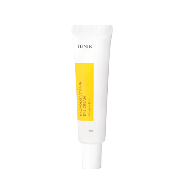 ProtoClinical k-beauty iUNIK Propolis Vitamin Eye Cream For Eye&Face 30ml single eye cream package shown upright on a clean white background