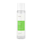 ProtoClinical k-beauty iUNIK Tea Tree Relief Toner 200ml clear toner bottle with a white cap and green label on a light background