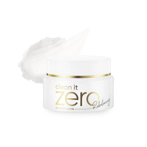 ProtoClinical k-beauty BANILA CO Clean It Zero Anastatica Subtle Cleansing Balm Rebalancing 25ml single cleansing balm jar packaging centered on a white background.