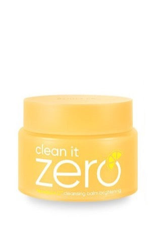 ProtoClinical k-beauty BANILA CO Clean It Zero Mandarin-C Cleansing Balm Brightening 100ml single cleansing balm jar packaging centered on a white background.