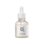 ProtoClinical k-beauty [Beauty of Joseon] Glow Deep Serum: Rice + Alpha-Arbutin 30ml single upright amber serum bottle centered on a white background with soft beige side shading