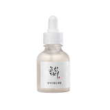 ProtoClinical k-beauty [Beauty of Joseon] Glow Deep Serum: Rice + Alpha-Arbutin 30ml single upright amber serum bottle centered on a white background with soft beige side shading