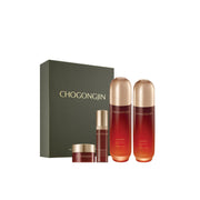 ProtoClinical k-beauty MISSHA CHOGONGJIN SOSAENG SPECIAL SET skincare set packaging in warm brown tones on a light background with pale blue side accents