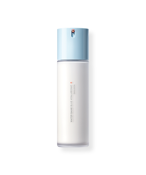 ProtoClinical k-beauty LANEIGE Water Bank Blue Hyaluronic Emulsion 120ml [for Normal to Dry skin] product packaging on a clean background.