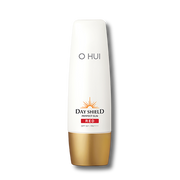 ProtoClinical k-beauty beige product packaging with a muted olive lower section on a light background.