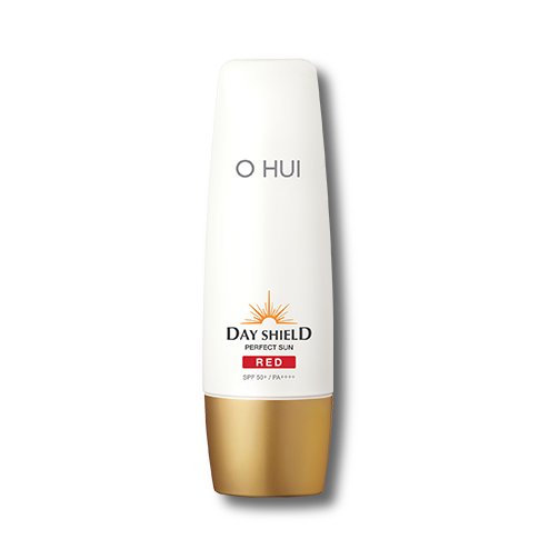 ProtoClinical k-beauty beige product packaging with a muted olive lower section on a light background.