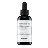 ProtoClinical k-beauty COSRX The Vitamin C 13 Serum 20ml single centered serum bottle on a white background with a slim dark cap and warm orange tones