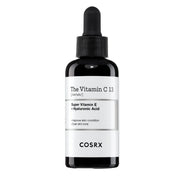 ProtoClinical k-beauty COSRX The Vitamin C 13 Serum 20ml single centered serum bottle on a white background with a slim dark cap and warm orange tones