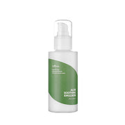 ProtoClinical k-beauty Isntree Aloe Soothing Emulsion 120ml shown as a single mint green bottle-style pack centered upright with pale side accents on a white background
