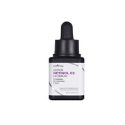 ProtoClinical k-beauty Isntree Hyper Retinol EX1.0 Serum 20ml shown as a single slim gray bottle centered upright with soft side accents on a white background