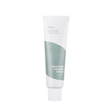 ProtoClinical k-beauty Isntree Mugwort Calming Cream 50ml shown as a single gray bottle-style pack centered upright with pale blue side accents on a white background