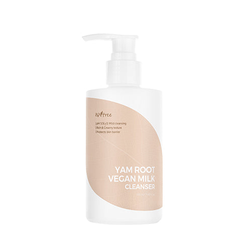 ProtoClinical k-beauty soft peach and beige cosmetic product packaging on a light background.
