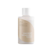 ProtoClinical k-beauty Isntree Yam Root Vegan Milk Toner 200ml shown as a single slim beige bottle centered upright with pale side panels on a white background