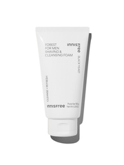 ProtoClinical k-beauty innisfree Forest For Men Shaving & Cleansing Foam 150g single upright cleansing foam tube on a white background.