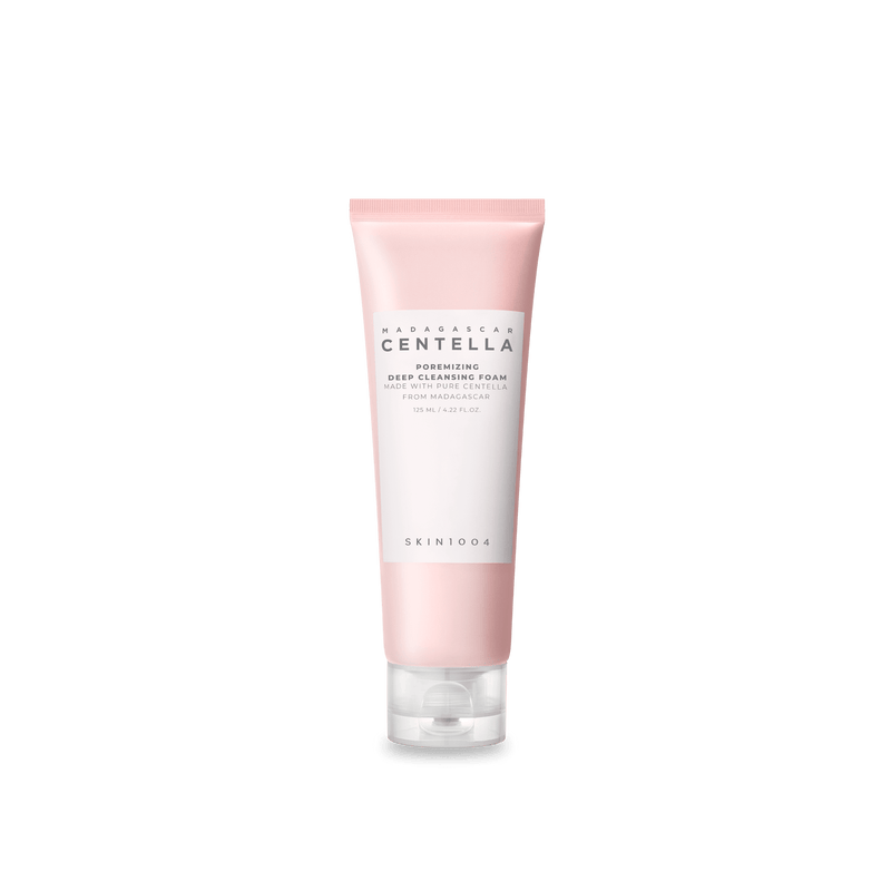 ProtoClinical k-beauty SKIN1004 POREMIZING DEEP CLEANSING FOAM 125ml single cleansing foam product cutout in a square image with a transparent background