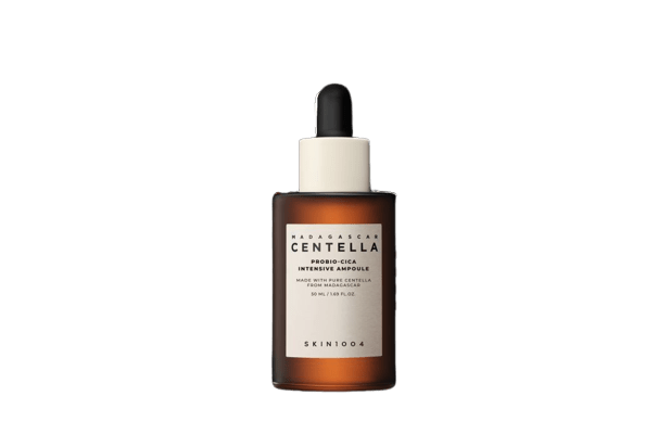 ProtoClinical k-beauty SKIN1004 PROBIO-CICA INTENSIVE AMPOULE 50ml in a single centered product packshot with warm beige tones on a light background