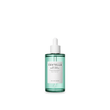 ProtoClinical k-beauty SKIN1004 TEA-TRICA RELIEF AMPOULE 100ml in an upright translucent green dropper bottle with a white cap and centered white label