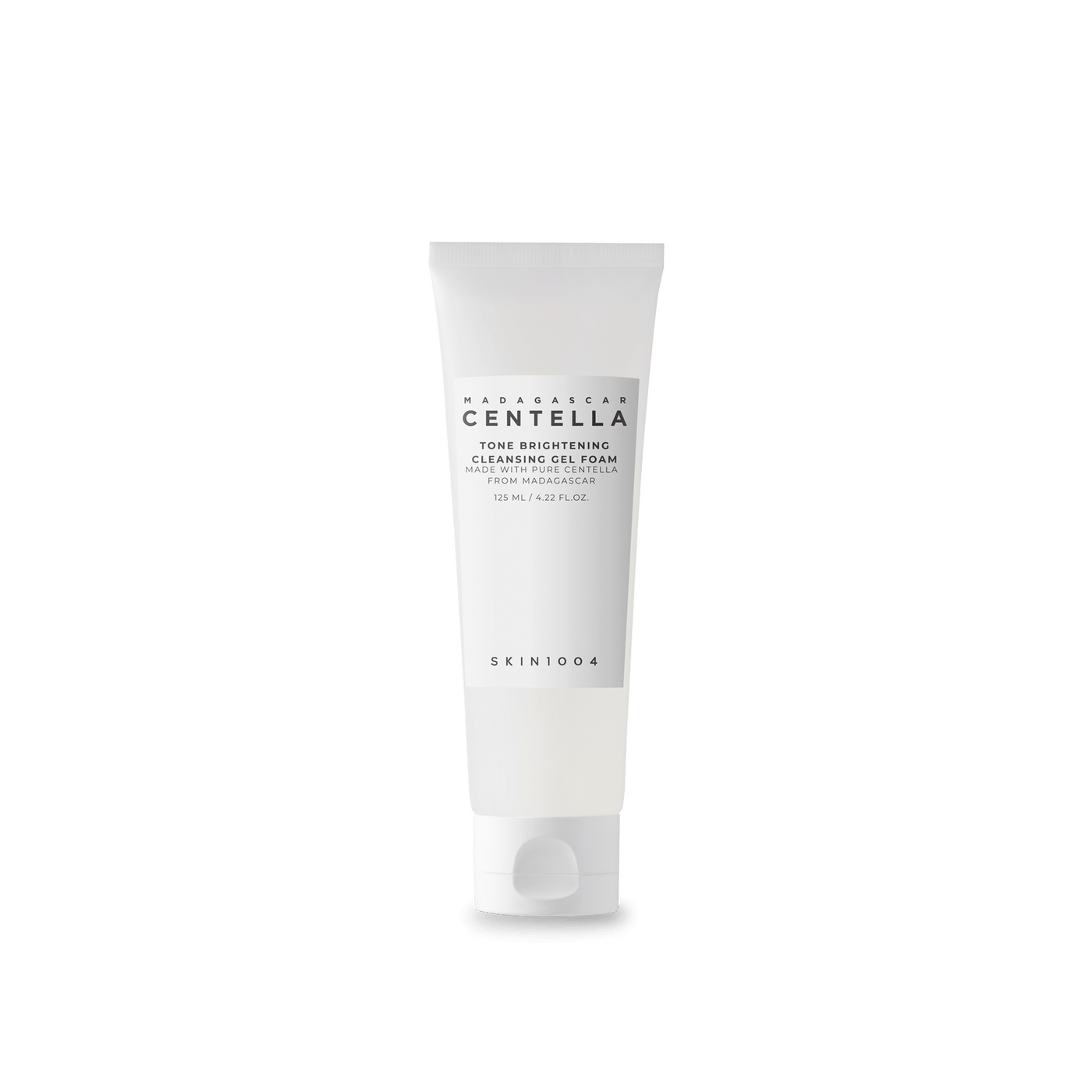 ProtoClinical k-beauty SKIN1004 TONE BRIGHTENING CLEANSING GEL FOAM 125ml single cleansing gel product cutout in a square image with a transparent background