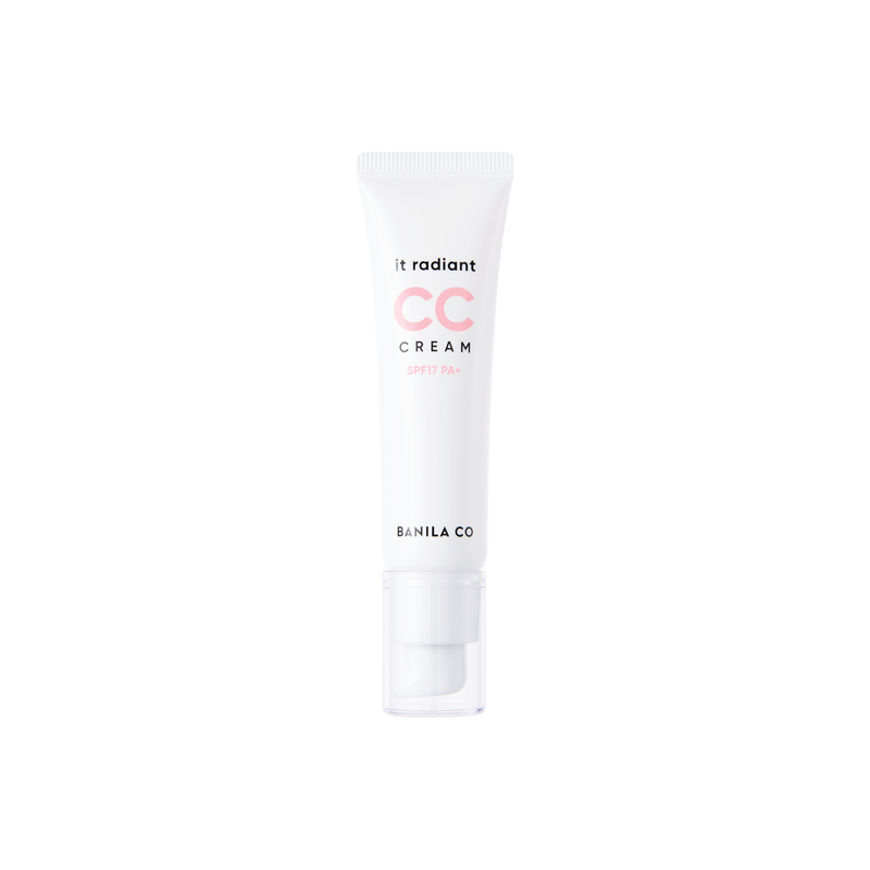 ProtoClinical k-beauty BANILA CO it Radiant Vegan CC Cream SPF17 PA+ 30ml single item centered in a square studio crop on a clean background