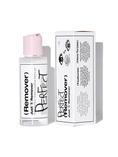 ProtoClinical k-beauty tooq Perfect Clean Lip & Eye Remover 100ml soft gray remover packshot centered on a pale background