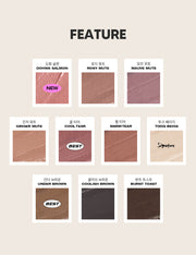 ProtoClinical k-beauty tooq Waterproof Slim Eyeliner 0.12g soft pink eyeliner graphic with a darker horizontal band on a pale background