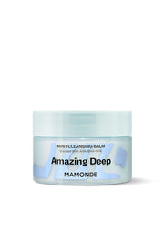 ProtoClinical k-beauty Mamonde Amazing Deep Mint Clenasing Balm 90ml balm container on a light background.
