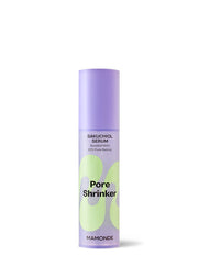 ProtoClinical k-beauty Mamonde Pore Shrinker Bakuchiol Serum 50ml very light lavender product silhouette centered upright on a white background