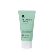 ProtoClinical k-beauty Benton Heartleaf Cream 50g single upright pale green cream package centered on a white background with soft blue and pink side shading