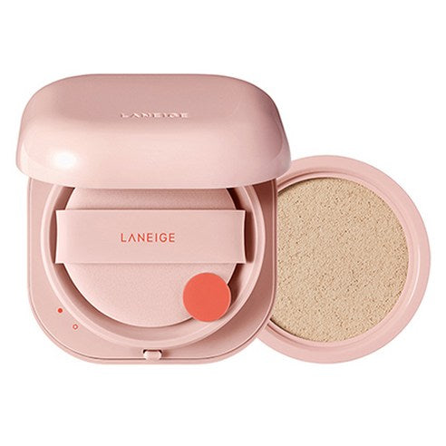 ProtoClinical k-beauty LANEIGE New Neo Cushion Glow SPF46 PA++ SET (15g+15g Refill) cushion compact packaging on a light background.