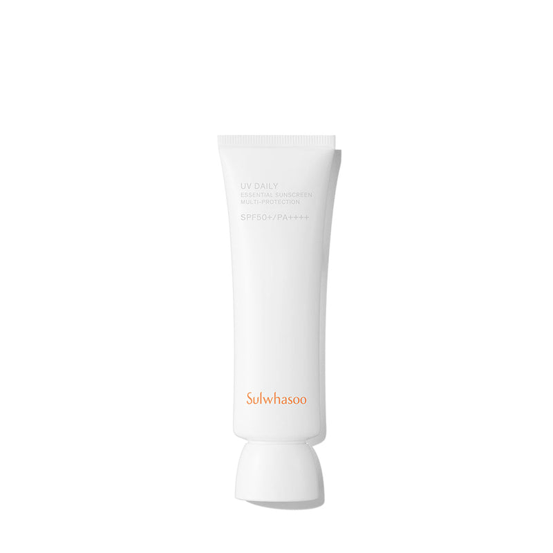 ProtoClinical k-beauty Sulwhasoo UV Daily Essential Sunscreen SPF50+ PA++++ 50ml single sunscreen package with branded labeling on a clean white background