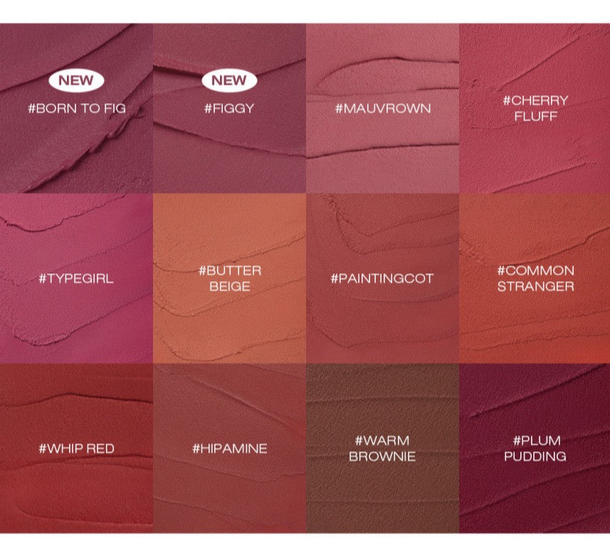 ProtoClinical k-beauty 3CE Hazy Lip Clay 4g (12 Colors) single lip clay package shown upright on a clean white background